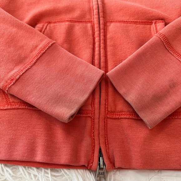 Abercrombie & Fitch NY Coral Full Zip Hoodie Women’s L - Picture 13 of 15